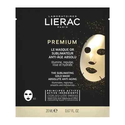 LIERAC PREMIUM Anti-Age Gold Tuchmaske 1X20 ml von Ales Groupe Cosmetic Deutschland PZN 16876935
