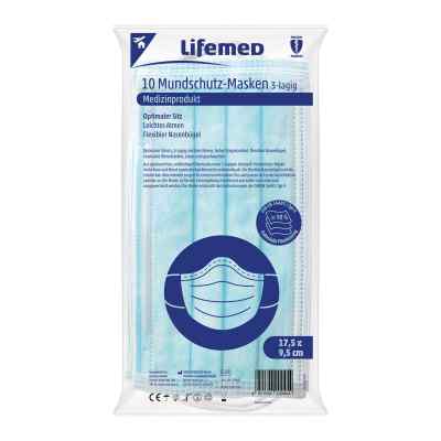 Lifemed Mundschutz 3lagig 10 stk von Lifemed GmbH PZN 16687275