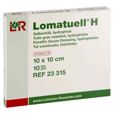 Lomatuell H Salbentüll 10x10 cm st.23315 10 stk von Lohmann & Rauscher GmbH & Co.KG PZN 03275602