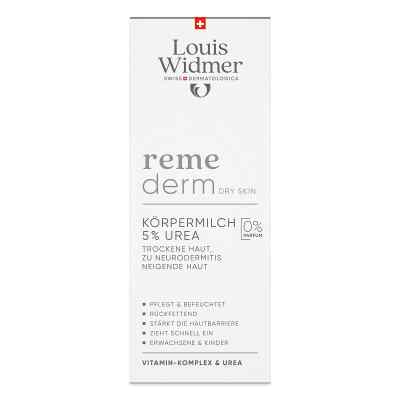 Louis Widmer remederm Körpermilch 5% Urea unparfümiert