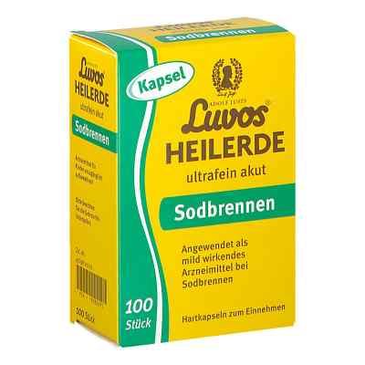 Luvos Heilerde Ultrafein Akut Sodbrennen Kapseln 100 stk von Heilerde-Gesellschaft Luvos Just PZN 18380693