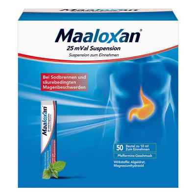 MAALOXAN Suspension bei Sodbrennen mit Magenschmerzen 50X10 ml von A. Nattermann & Cie GmbH PZN 01427373