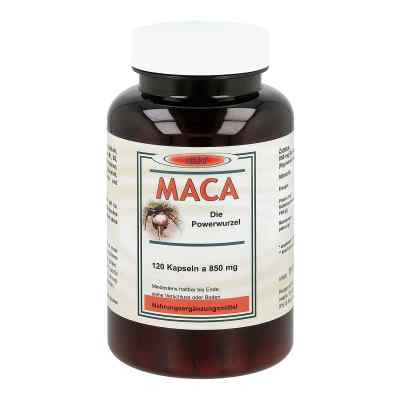 Maca Kapseln 850 mg Macawurzelpulv.a.ökoanbau 120 stk von natuko Versand PZN 06465993