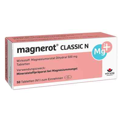 Magnerot Classic N Tabletten 50 stk von Wörwag Pharma GmbH & Co. KG PZN 00150768