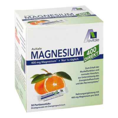 Magnesium 400 direkt Orange Portionssticks 50X2.1 g von Avitale GmbH PZN 15529901