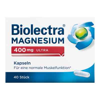 Magnesium Biolectra 400 mg ultra Kapseln 40 stk von HERMES Arzneimittel GmbH PZN 10043631