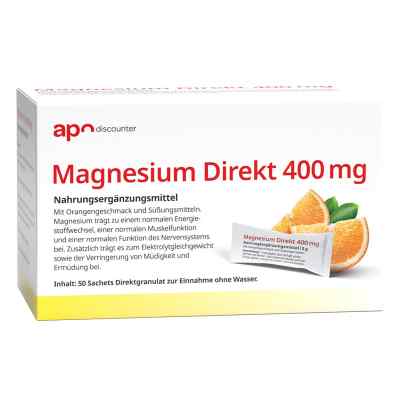Magnesium Direkt 400mg Sticks 50X2 g von Apologistics GmbH PZN 18306857