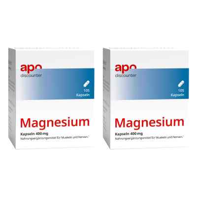 Magnesium Kapseln 400 Mg 2x105 stk von VIS-VITALIS PZN 08102066