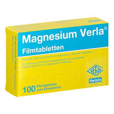 Magnesium Verla Filmtabletten  100 stk von KWIZDA PHARMA GMBH    PZN 08201349