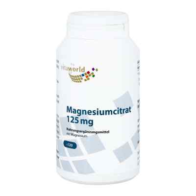 Magnesiumcitrat 125 mg Kapseln 120 stk von Vita World GmbH PZN 09942376