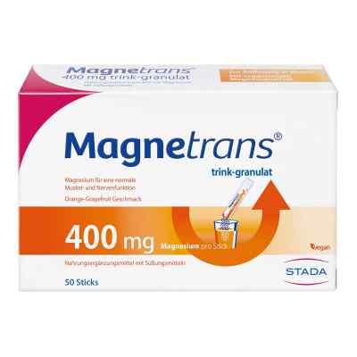 Magnetrans 400mg Magnesium Trink-Granulat 50X5.5 g von STADA Consumer Health Deutschlan PZN 16314953
