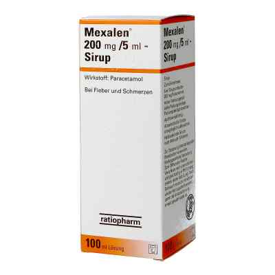 Mexalen Mexalen 200 mg/5 ml - Sirup 100 ml von RATIOPHARM ARZNEIMITTEL VERTRIEB PZN 08200043