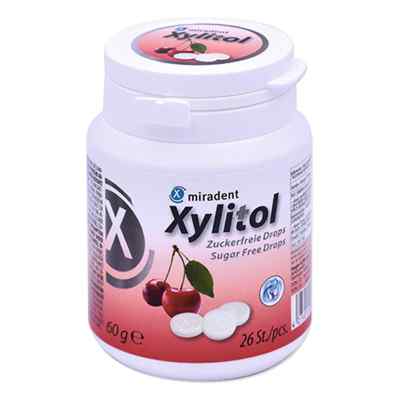 Miradent Xylitol Drops Cherry Dose 60 g von Hager Pharma GmbH PZN 19851485