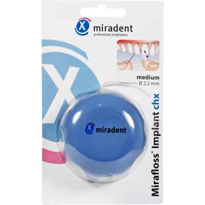 Miradent Zahnseide Mirafloss Implant chx medium 50X15 cm von Hager Pharma GmbH PZN 01163709