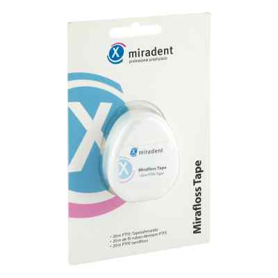 Miradent Zahnseide Mirafloss Tape teflonbeschicht. 20 M von Hager Pharma GmbH PZN 02172461