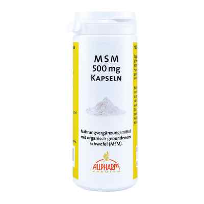 Msm Kapseln 500 mg 100 stk von ALLPHARM Vertriebs GmbH PZN 09441674