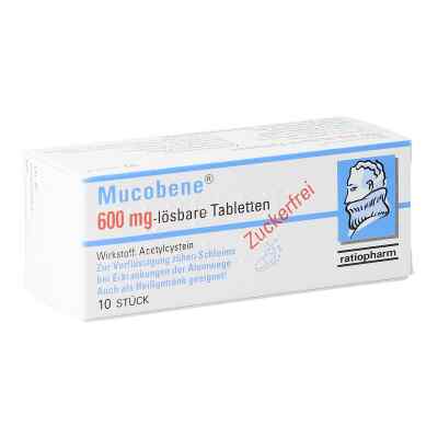 Mucobene 600 mg 10 stk von RATIOPHARM ARZNEIMITTEL VERTRIEB PZN 08200122