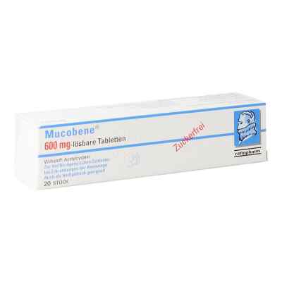 Mucobene 600 mg 20 stk von RATIOPHARM ARZNEIMITTEL VERTRIEB PZN 08200193