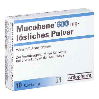 Mucobene 600 mg – lösliches Pulver 10 stk von RATIOPHARM ARZNEIMITTEL VERTRIEB PZN 08200887