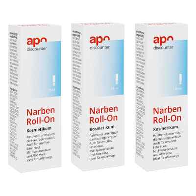 Narben Roll-On zur Narbenpflege von apodiscounter 3x15 ml von apo.com Group GmbH PZN 08102192