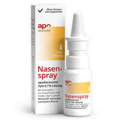 Nasenpray mit Xylometazolin 0,1 % von apodiscounter 10 ml von Fairmed Healthcare GmbH PZN 19375381