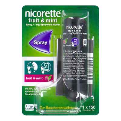 Nicorette Fruit & Mint Spray 1 mg/Sprühstoß NFC 1 stk von JOHNSON & JOHNSON GMBH           PZN 08201526