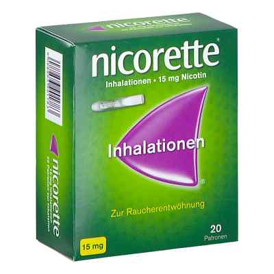 Nicorette Inhalationen zur Raucherentwöhnung - mit 15 mg Nikotin 20 stk von JOHNSON & JOHNSON GMBH           PZN 08201512