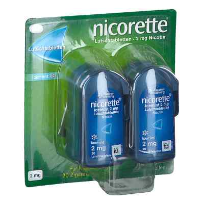 Nicorette Lutschtabletten icemint – mit 2 mg Nikotin 80 stk von JOHNSON & JOHNSON GMBH           PZN 08201513