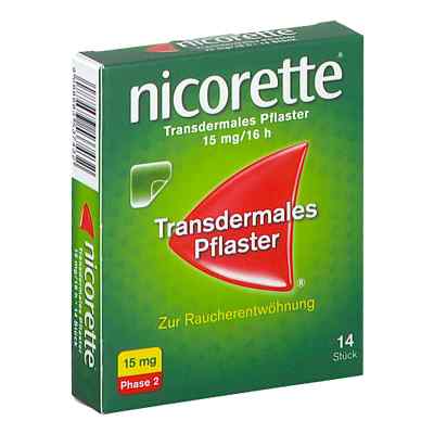 Nicorette Transdermales Pflaster zur Raucherentwöhnung 15MG/16H  14 stk von KENVUE AUSTRIA GMBH PZN 08201519