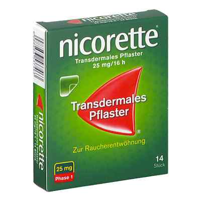 Nicorette Transdermales Pflaster zur Raucherentwöhnung 25MG/16H  14 stk von KENVUE AUSTRIA GMBH PZN 08201509