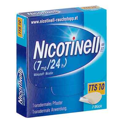 Nicotinell Transdermales Pflaster TTS10 7 mg/24 h 7 stk von COOPER CONSUMER HEALTH DE GMBH ZWEIGNIEDERLAS PZN 08201727