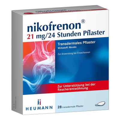 Nikofrenon 21 mg/24 Stunden Pflaster 28 stk von HEUMANN PHARMA GmbH & Co. Generica KG PZN 15993283