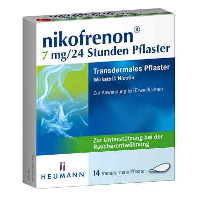 Nikofrenon 7 mg/24 Stunden Pflaster 14 stk von HEUMANN PHARMA GmbH & Co. Generica KG PZN 15993219