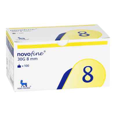 Novofine 8 Kanülen 0,30x8 mm 100 stk von Medi-Spezial GmbH PZN 03746088