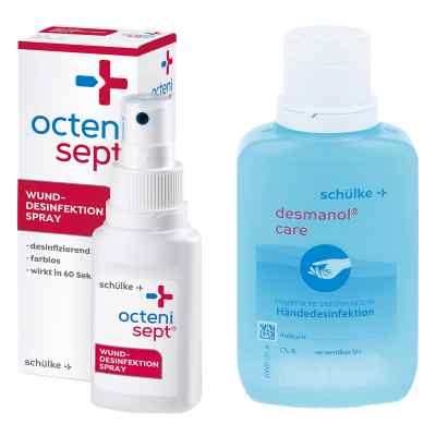 Octenisept Lösung 50ml + Desmanol care alkoholische Händedesinfe 1 stk von SCHüLKE & MAYR GmbH PZN 08100654