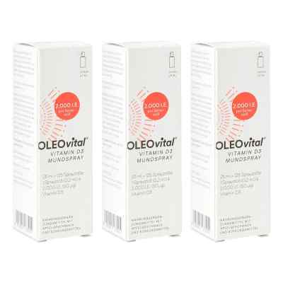 OLEOVital Vitamin D3 2.000 internationale Einheiten Mundspray 3x25 ml von FRESENIUS KABI AUSTRIA GMBH PZN 08103586