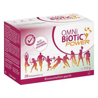 OMNi BiOTiC Power - mit Blutorangengeschmack für Sportler 28X4 g von INSTITUT ALLERGOSAN Deutschland (privat) GmbH PZN 01476638