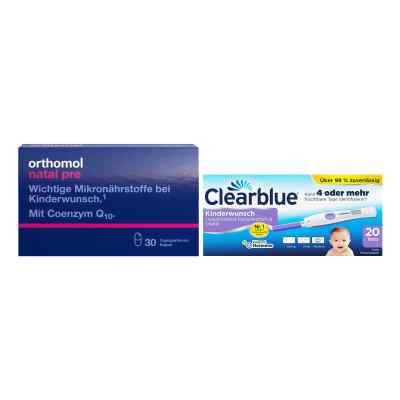 Orthomol Natal pre Kapseln 30 Stk. + Clearblue Ovulationstest