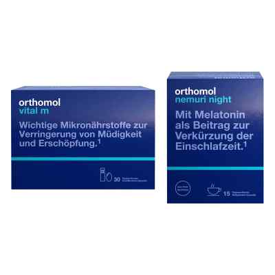 Orthomol Vital m Trinkfl.+ Orthomol Nemuri night Heißgetränk