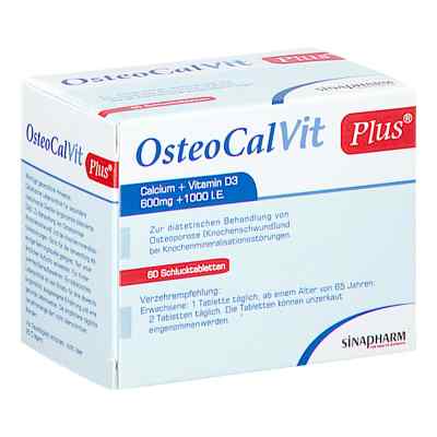 OsteoCalVit PLUS Tabletten 60 stk von SINAPHARM GMBH         PZN 08201189