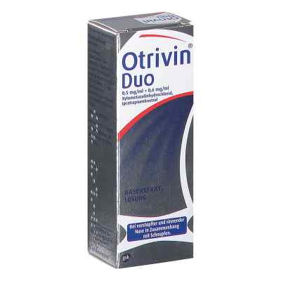 Otrivin Duo 0,5 mg/ml + 0,6 mg/ml Nasenspray 10 ml von GSK-GEBRO CONSUMER HEALTHCARE GM PZN 08200647