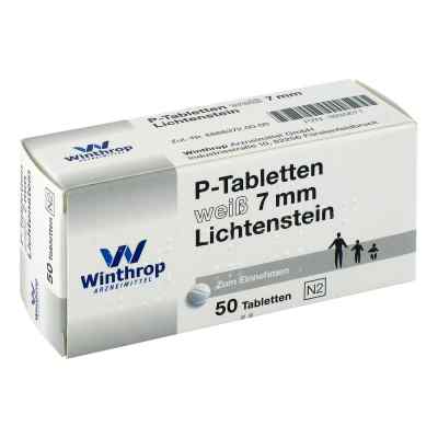 P Tabletten weiss 7 mm Teilk.