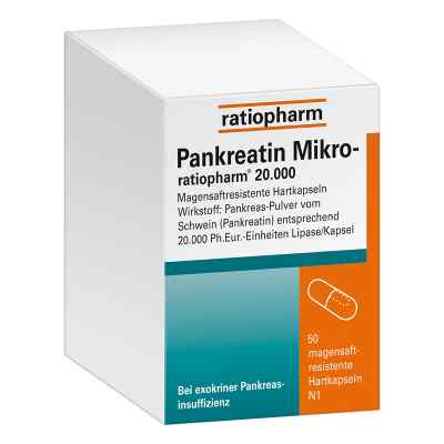 Pankreatin Mikro-ratiopharm 20000 50 stk von ratiopharm GmbH PZN 07097563