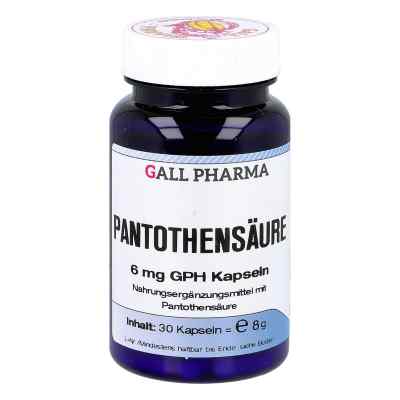 Pantothensäure 6 mg Gph Kapseln 30 stk von Hecht-Pharma GmbH PZN 04591104