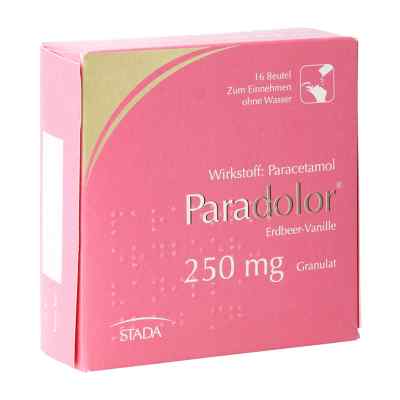 Paradolor Erdbeer-Vanille 250 mg 16 stk von STADA ARZNEIMITTEL GMBH          PZN 08200224