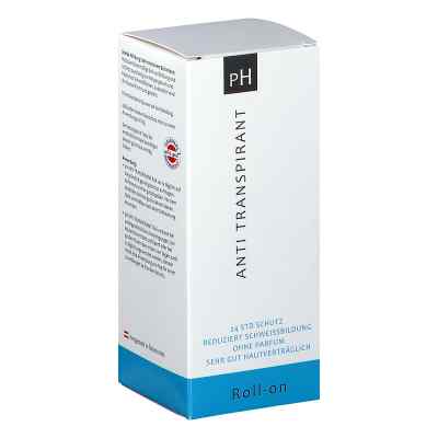 pH ANTI TRANSPIRANT Roll-On 50 ml von SANOVA PHARMA GESMBH, OTC        PZN 08200778