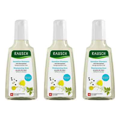 Rausch Sensitive-Shampoo Mit Herzsamen 3x200 ml von RAUSCH (Deutschland) GmbH PZN 08104897