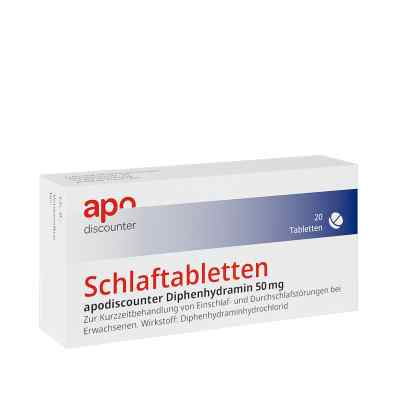 Schlaftabletten Apodiscounter Diphenhydramin 50 Mg 20 stk von Fairmed Healthcare GmbH PZN 18188317