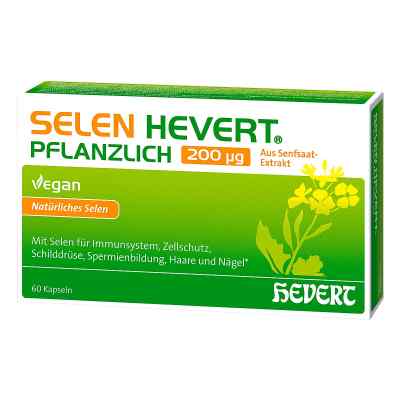 Selen Hevert Pflanzlich 200 Μg Kapseln 60 stk von Hevert-Arzneimittel GmbH & Co. K PZN 18307259