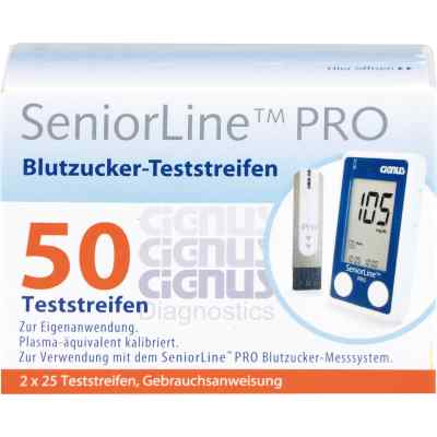 Seniorline Pro Blutzucker-teststreifen Cignus 2X25 stk von  PZN 11075018